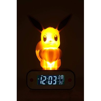 Pokémon Alarm Clock with Light Evoli Eevee 18cm
