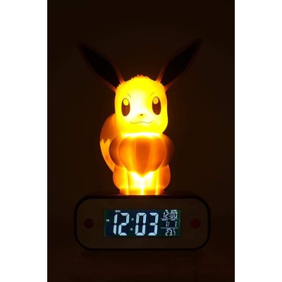 Pokémon Alarm Clock with Light Evoli Eevee 18cm