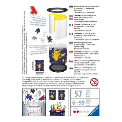 Pokémon Officially licensed 3D Puzzle Pencil Holder (54 pieces)