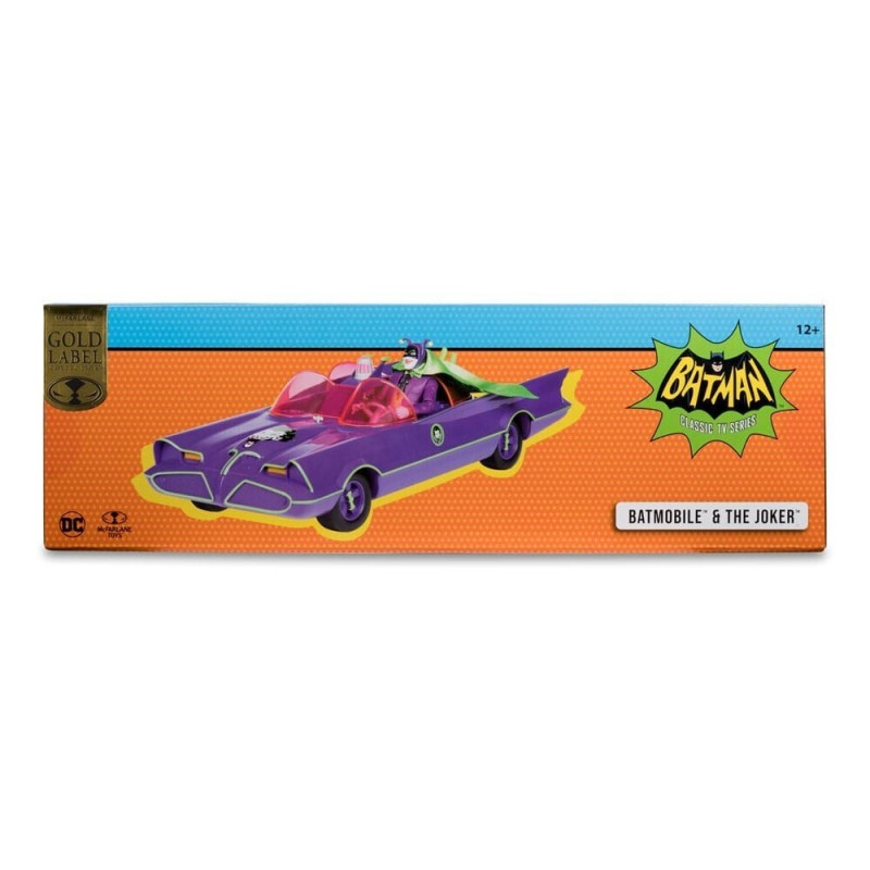 Dc Retro Action Figure Vehicle Batman 66 Batmobil Joker Gold Label