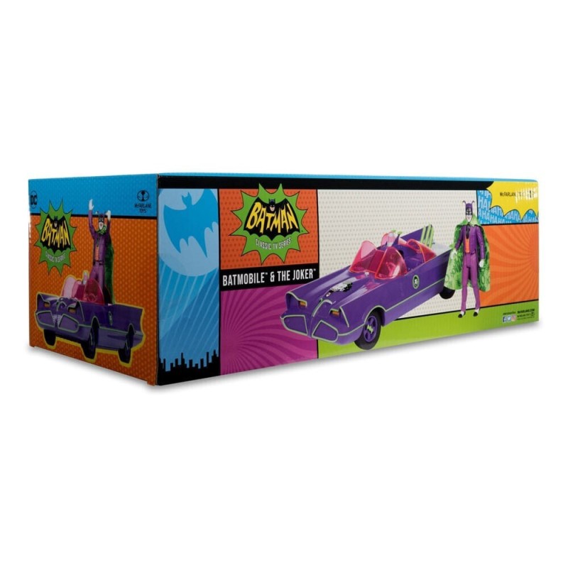 Dc Retro Action Figure Vehicle Batman 66 Batmobil Joker Gold Label