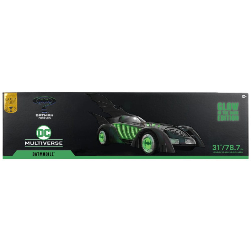 Batman Forever Dc Multiverse Vehicle Batmobile Glow In Dark Edition Gold Label 79Cm