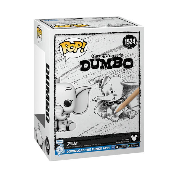 Funko Pop! Movies: Disney Vinyl Figure Sketched Dumbo 1524