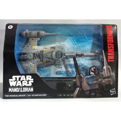 Star Wars x Transformers Action Figure The Mandalorian / N-1 Starfighter 19cm