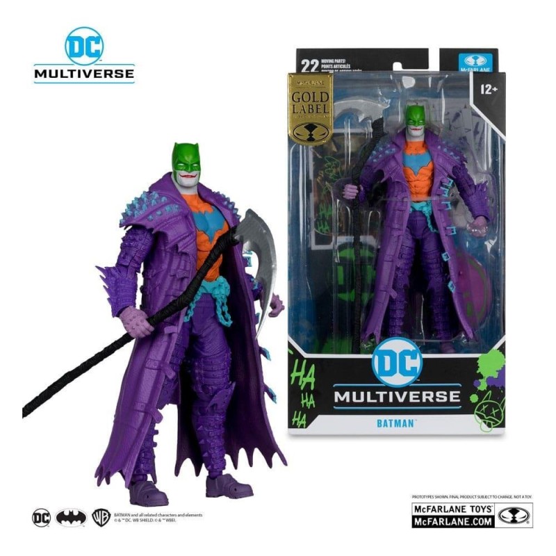 DC Multiverse Action Figure Batman (Dark Nights: Death Metal) Jokerized (Gold Label) 18cm