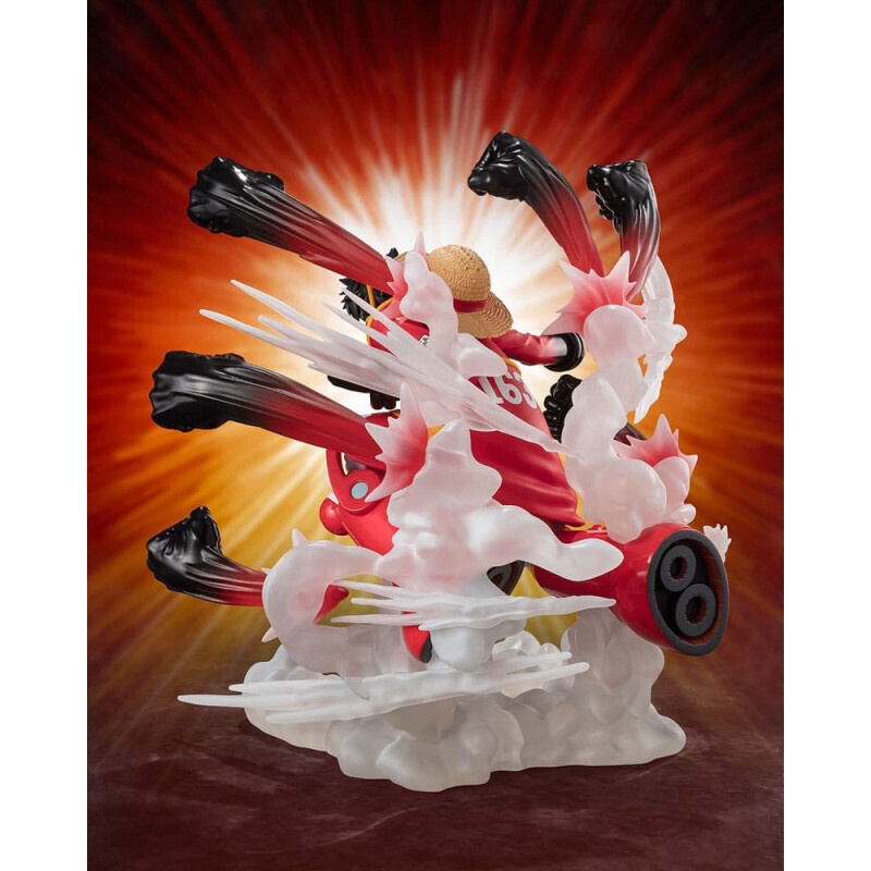 One Piece Figuarts ZERO Extra Battle PVC Statue Monkey D. Luffy -Gum Gum Hawk Gatling- 19cm BTN67504