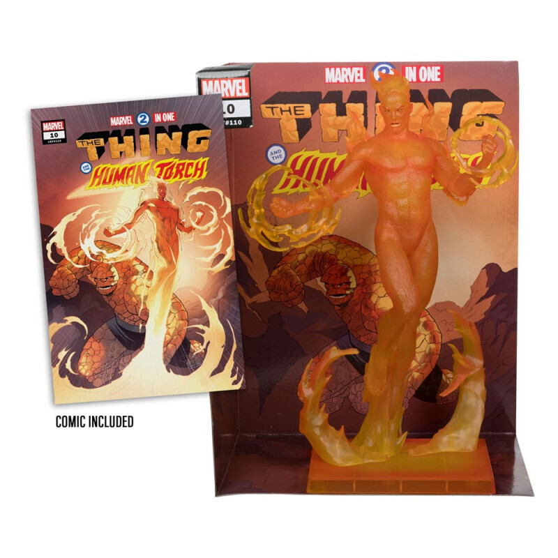Marvel Collection PVC Statue 1/6 Human Torch (Marvel 2 in 1 #10) 29cm