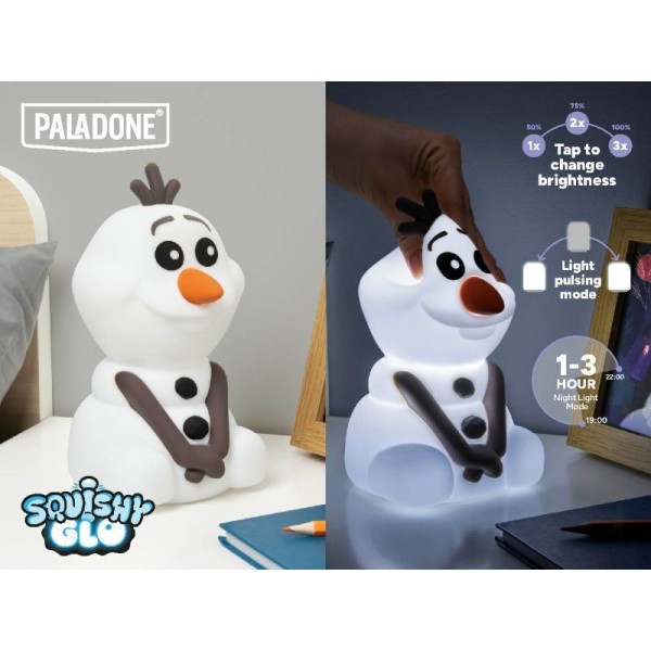 Frozen Squishy Officially licensed Glo Silicon Light Olaf 15cm