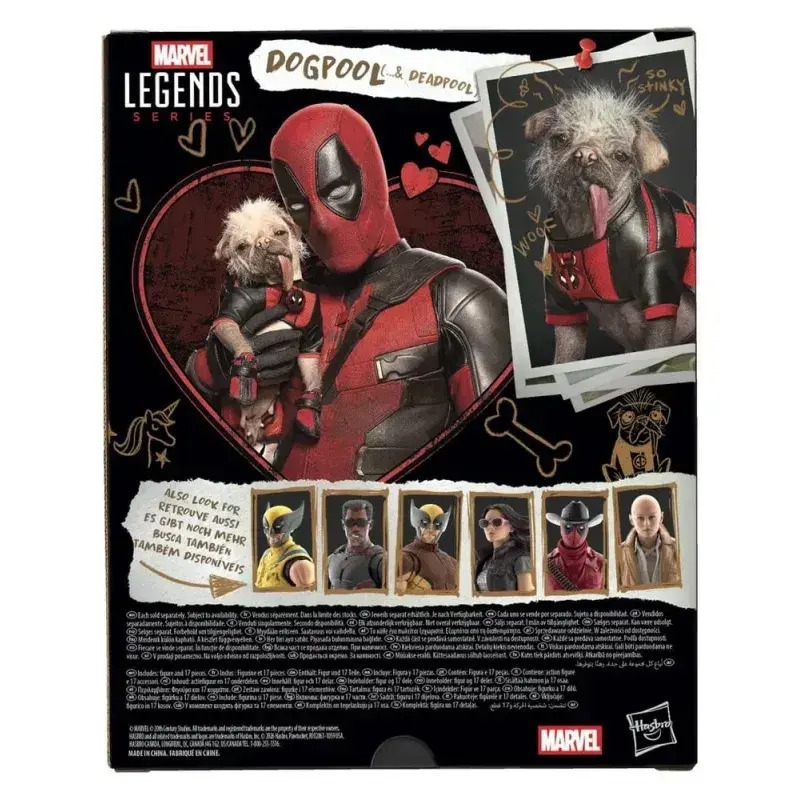 Deadpool & Wolverine Marvel Legends Action Figure Dogpool & Deadpool 15cm