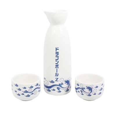 Dragon Ball Z Officially licensed Ceramic Sake Set Blue Shenron