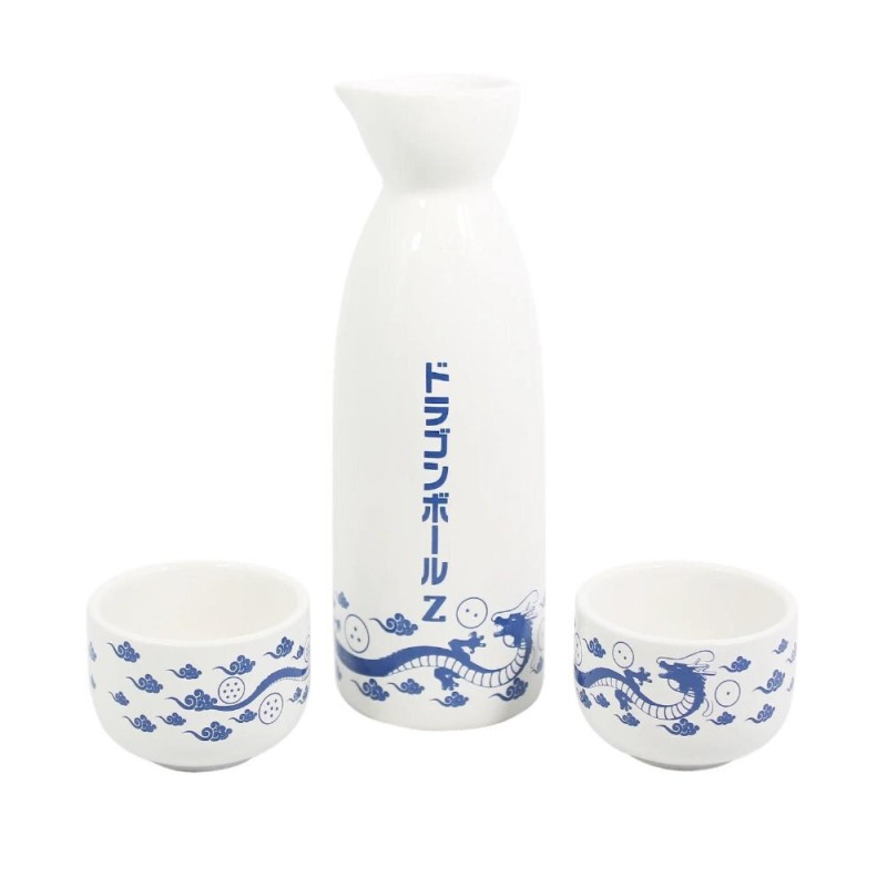 Dragon Ball Z Officially licensed Ceramic Sake Set Blue Shenron