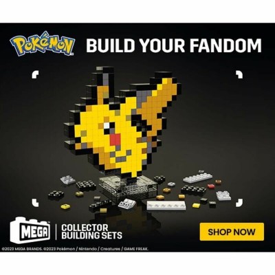 Pokémon MEGA Construction Set Pikachu Pixel Art