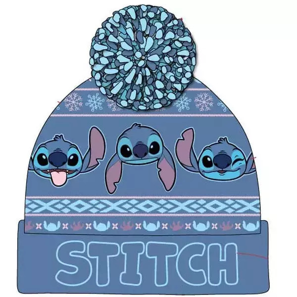 Lilo & Stitch Pom-Pom Beanie Dark Blue