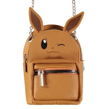 Pokémon Shopper Bag Eevee Difuzed Παιδική Τσάντα Ώμου Καφέ 10.5x6.5x13εκ. MI808701POK