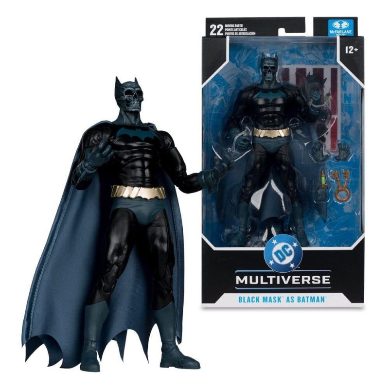 DC Multiverse Action Figure Black Mask as Batman (Beneath the Mask) 18cm