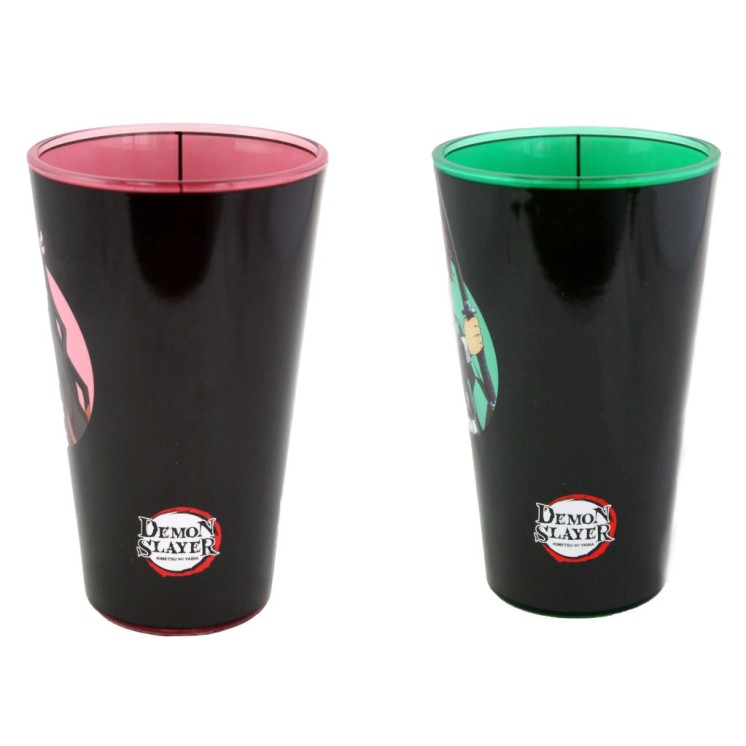 Demon Slayer Officially licensed Drinking Glasses 2-Pack Tanjiro & Nezuko 473ml