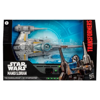 Star Wars x Transformers Action Figure The Mandalorian / N-1 Starfighter 19cm