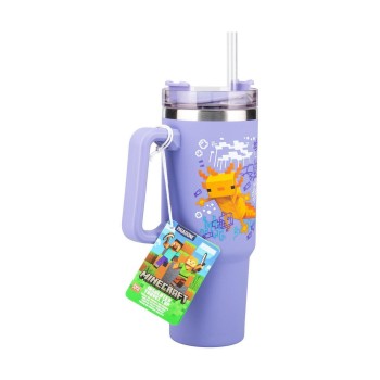 Minecraft Officially licensed Multiway Travel Cup Purple 900ml