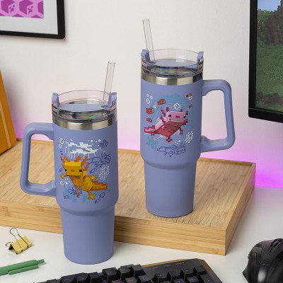 Minecraft Officially licensed Multiway Travel Cup Purple 900ml