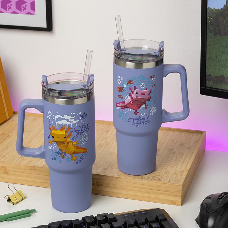 Minecraft Officially licensed Multiway Travel Cup Purple 900ml