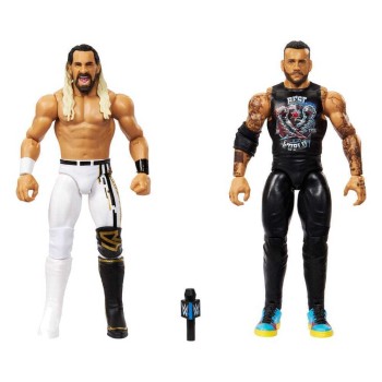 WWE Main Event Showdown Action Figures CM Punk vs Seth "Freakin" Rollins 2-Pack 15cm