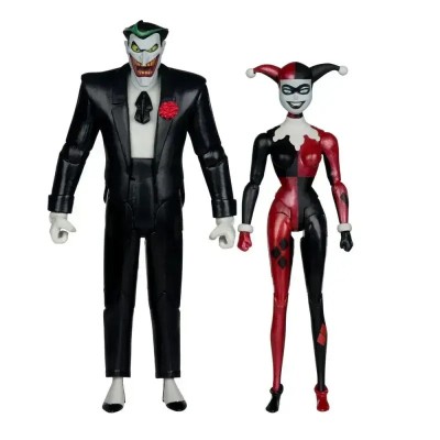 Batman: The Animated Series DC Direct Action Figures Harley Quinn & The Joker (Mad Love) (Gold Label) 18cm