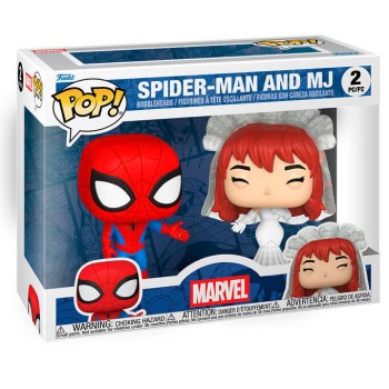 Marvel POP! Vinyl Figures 2-Pack Superhero Couples- SM & MJ 9cm