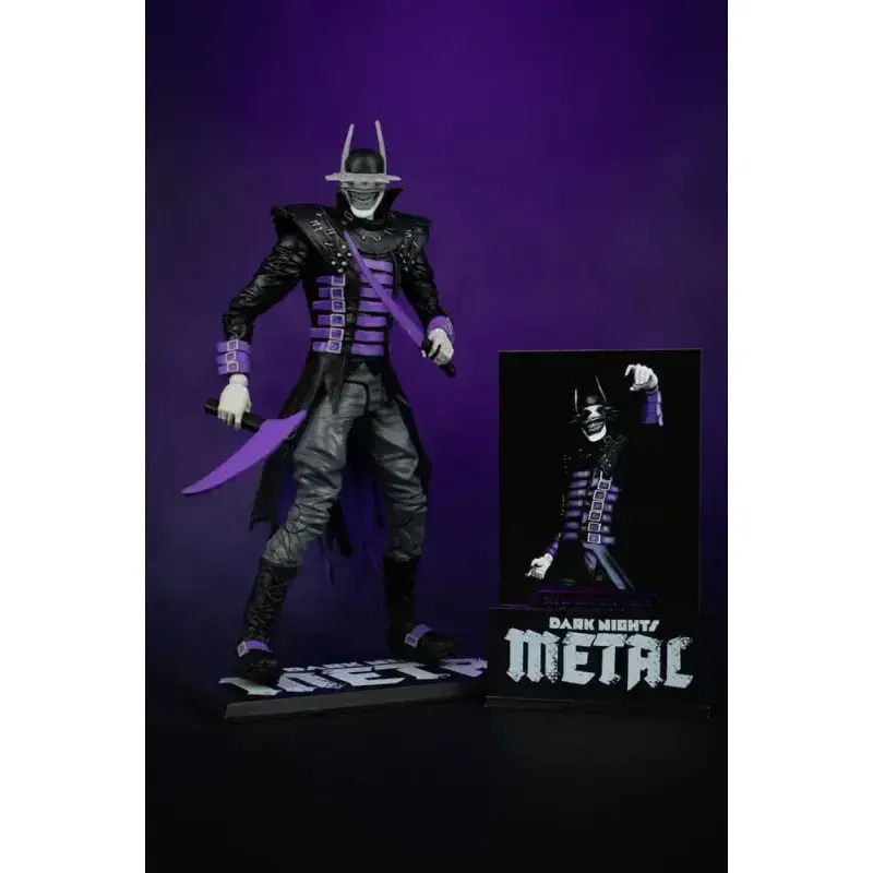 DC Multiverse Action Figure The Batman Who Laughs (B&W with accent) (Gold Label) 18cm