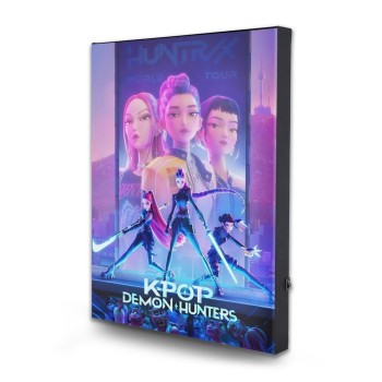 KPop Demon Hunters Canvas Print with light 42 x 32 x 2cm
