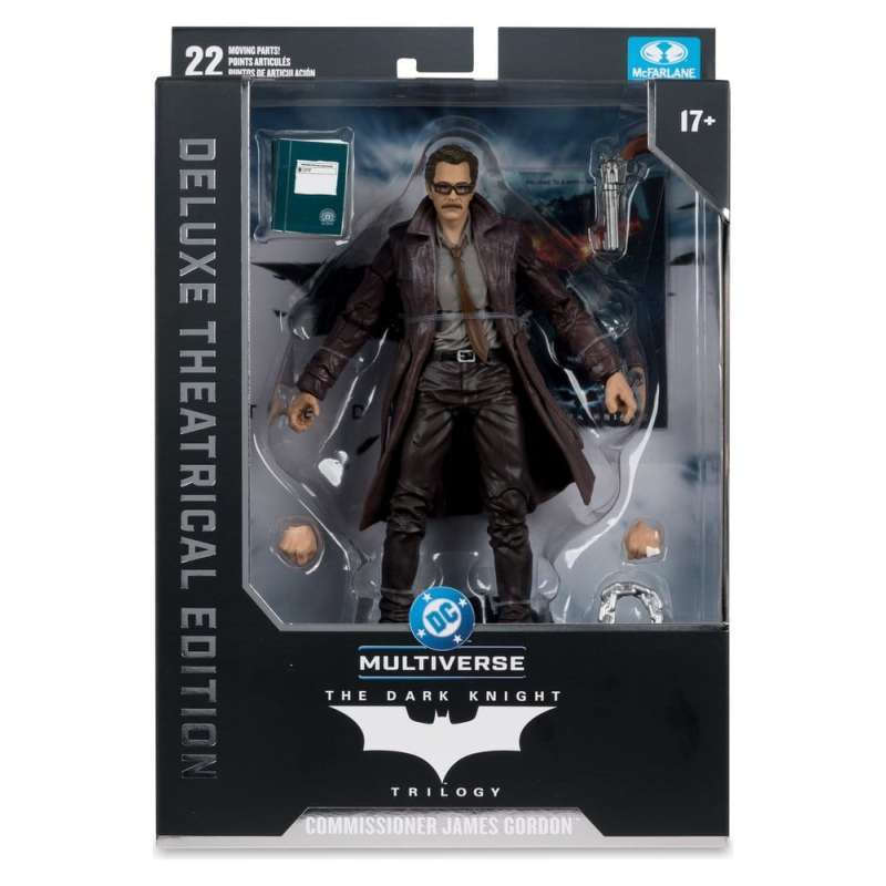 DC Multiverse Action Figure Commissioner James Gordon (The Dark Knight Trilogy) Deluxe Theatrical Edition 18cm