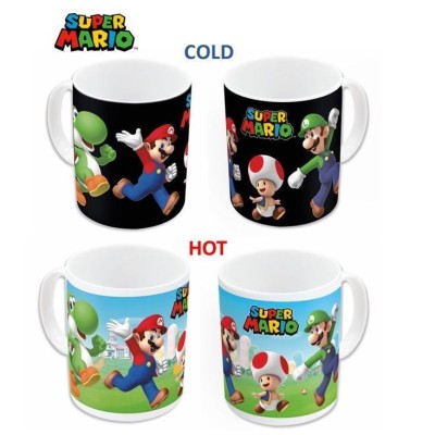 Super Mario Heat Change Mug Group 325ml Κεραμική Κούπα