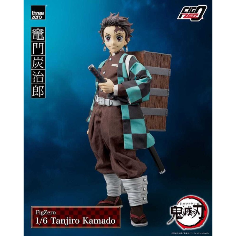 Demon Slayer Kimetsu No Yaiba Figzero Action Figure 1/6 Tanjiro Kamado 27Cm