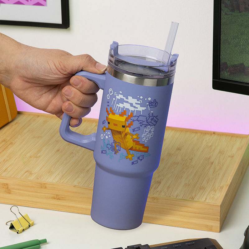 Minecraft Officially licensed Multiway Travel Cup Purple 900ml