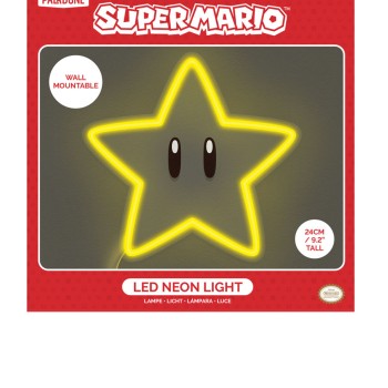 Super Mario Officially licensed LED Wall Lamp Light Super Star Neon