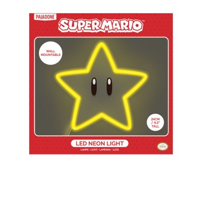 Super Mario Officially licensed LED Wall Lamp Light Super Star Neon