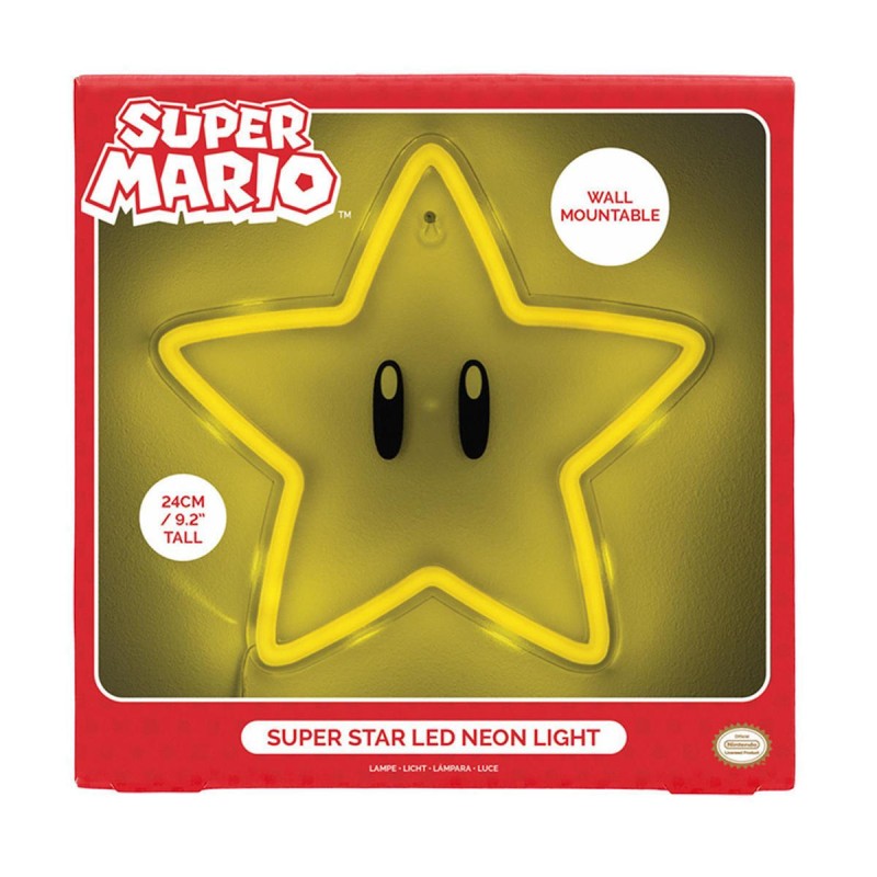 Super Mario Officially licensed LED Wall Lamp Light Super Star Neon