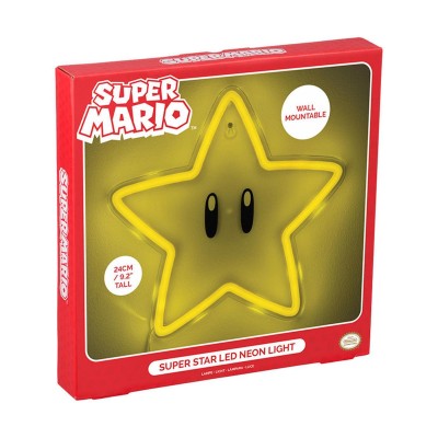Super Mario Officially licensed LED Wall Lamp Light Super Star Neon