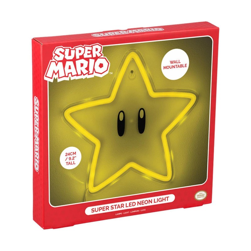 Super Mario Officially licensed LED Wall Lamp Light Super Star Neon