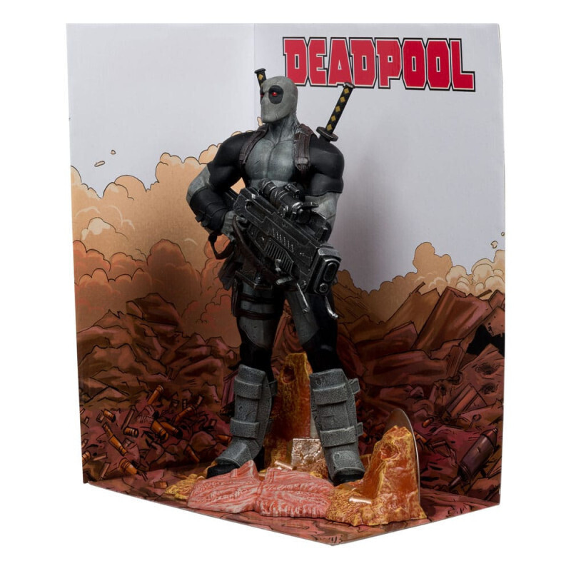 Marvel Collection Pvc Statue 1/6 Deadpool Deadpool #1 Grey Suit Chase 27Cm