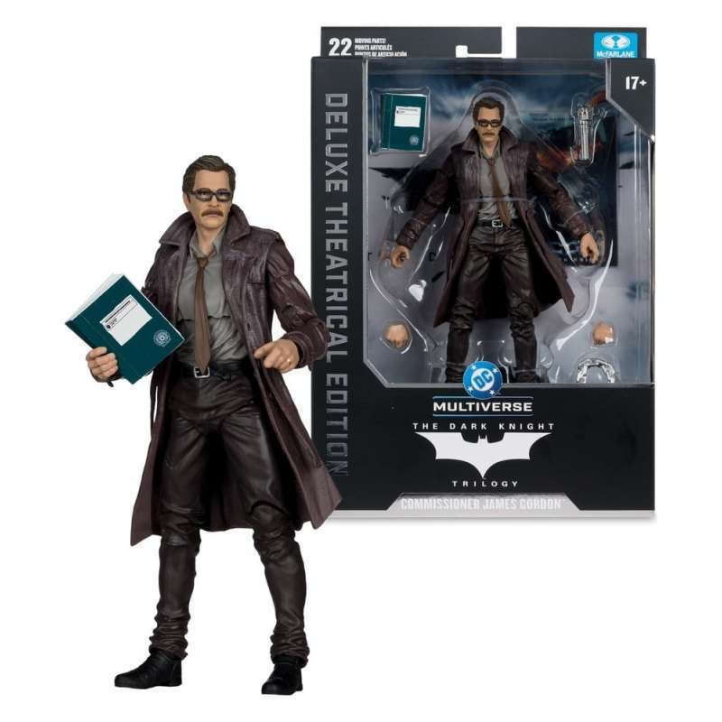 DC Multiverse Action Figure Commissioner James Gordon (The Dark Knight Trilogy) Deluxe Theatrical Edition 18cm