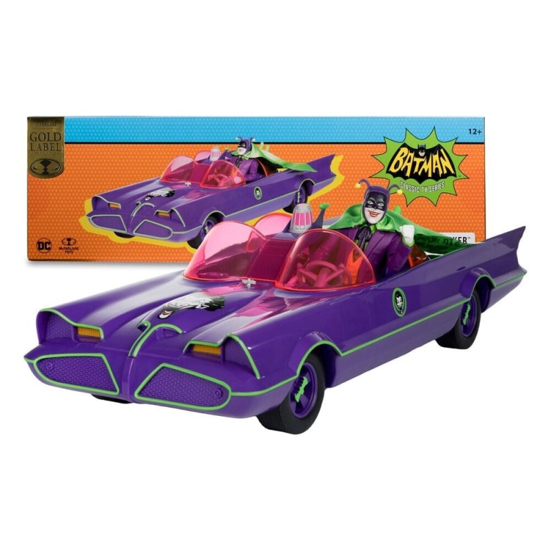 Dc Retro Action Figure Vehicle Batman 66 Batmobil Joker Gold Label