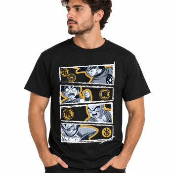 Dragon Ball Z Officially licensed T-Shirt Vegeta Black 100% cotton L
