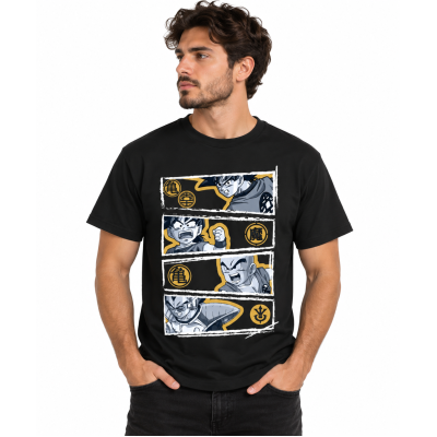 Dragon Ball Z Officially licensed T-Shirt Vegeta Black 100% cotton L