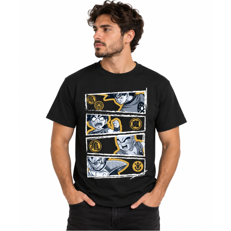 Dragon Ball Z Officially licensed T-Shirt Vegeta Black 100% cotton L