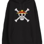 One Piece Officially licensed Sweater 100% cotton Skull Black L