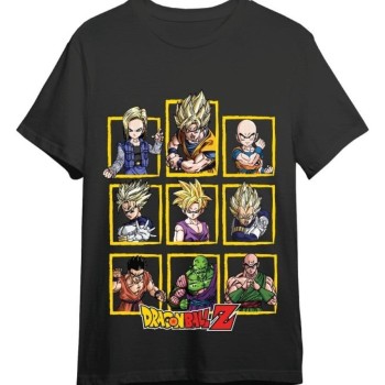 Dragon Ball Z Officially licensed T-Shirt Characters Black 100% cotton L