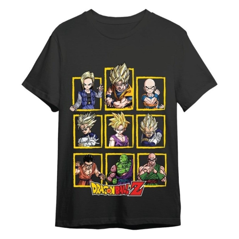 Dragon Ball Z Officially licensed T-Shirt Characters Black 100% cotton L