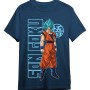 Dragon Ball Z Officially licensed T-Shirt Goku Super Saiyan Blue Denim 100% cotton L