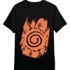 Naruto Shippuden Officially licensed T-Shirt Retro Logo Black 100% cotton L
