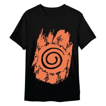 Naruto Shippuden Officially licensed T-Shirt Retro Logo Black 100% cotton L